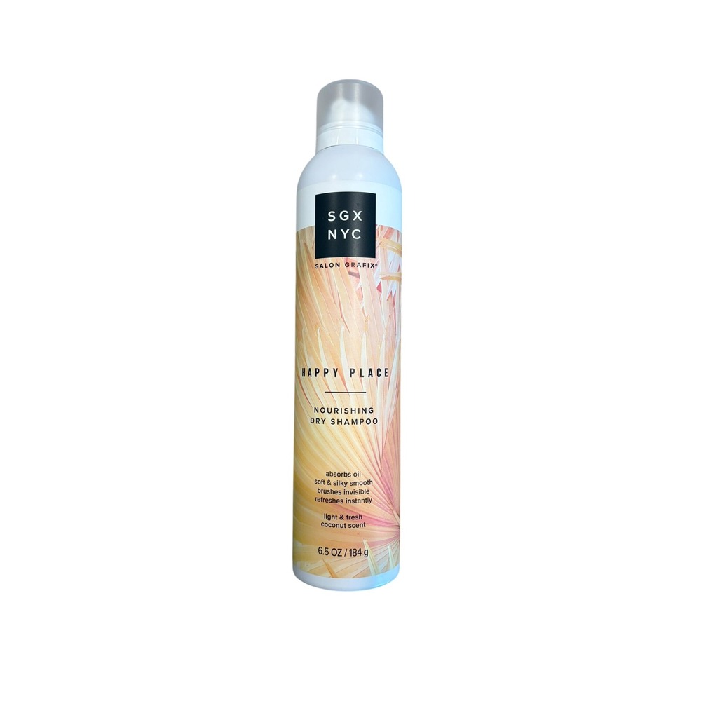 SGX NYC Happy Place Nourishing Dry Shampoo 6.5 oz Coconut Scent Salon Grafix